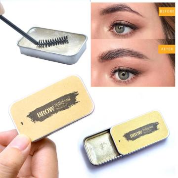 1Pc 3D Eyebrow Setting Shaping Gel Soap with Brush Kit Natural Makeup Long Lasting Waterproof Eye Brow Tint Enhancer Cream TSLM1