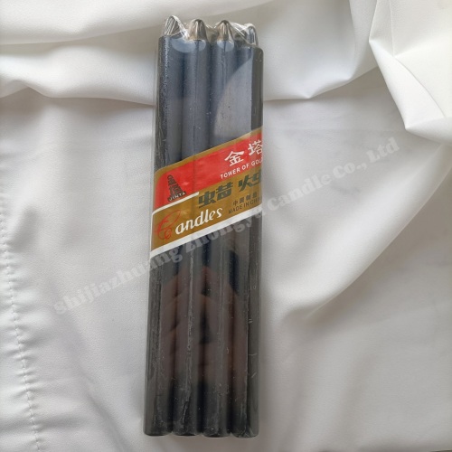 Wholesale religious black stick candles custom label candle