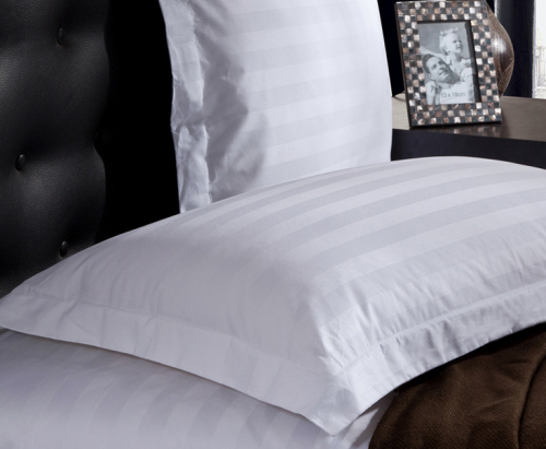 Hotel Pillow Case and Pillow Sham 3CM Stripe