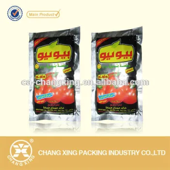 High quality customized print aluminum foil tomato ketchup sachet 10g