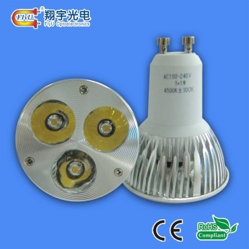 3W GU10 LED Spot Light  with High Quality Epistar LED Chip