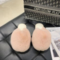 Women Faux Fur Slides House Slippers