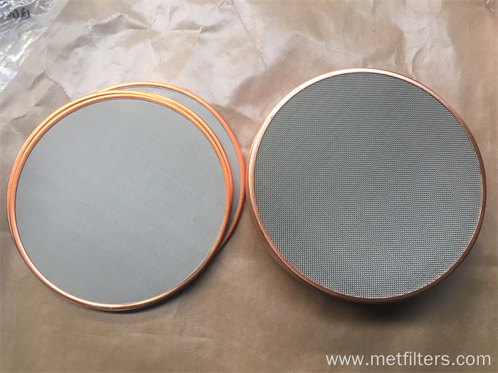 Stainless Steel Mesh Al-Rimmed Ring Filter Mesh Packs