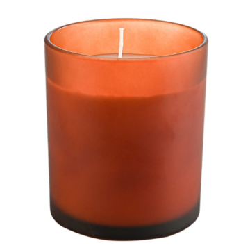 round 330ml amber glass candle holder candle jar