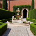 Hand-Carved Stone Lion Fountain Multi-Tier Outdoor