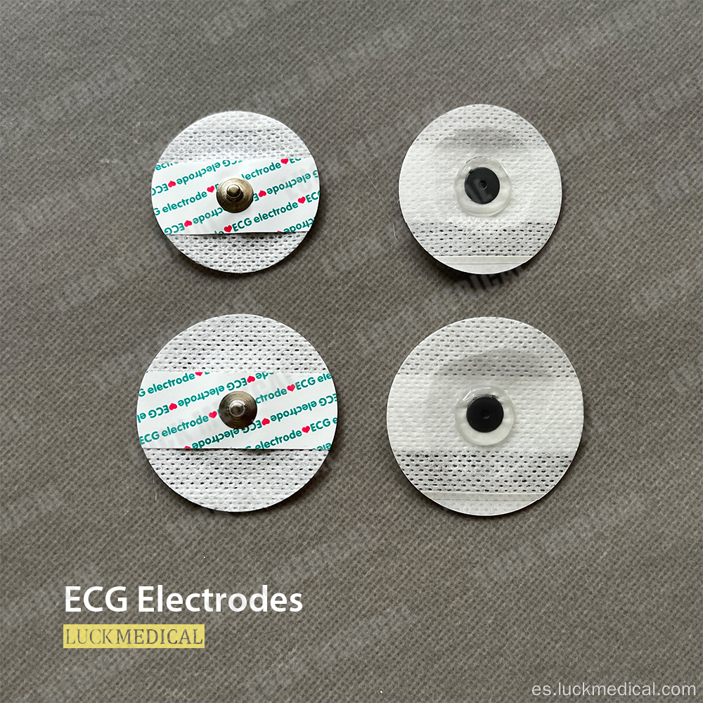Electrodos ECG desechables baratos para la máquina Holter ECG