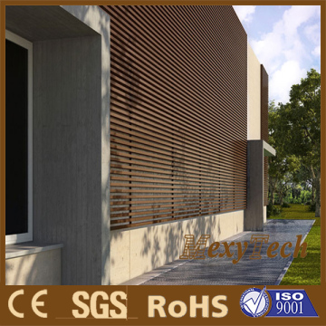External decorative wood plastic composite wall coating
