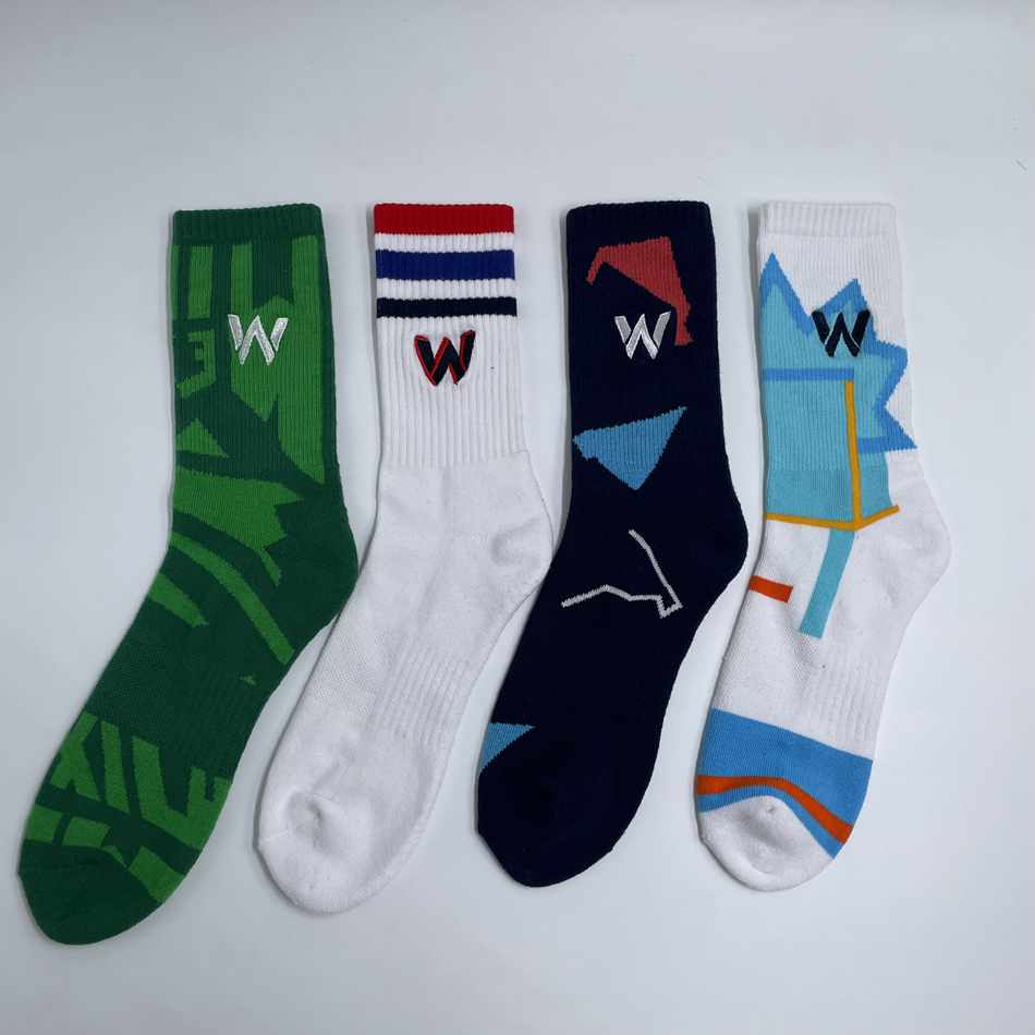 Custom gekennzeichnete Baumwollsportsocken