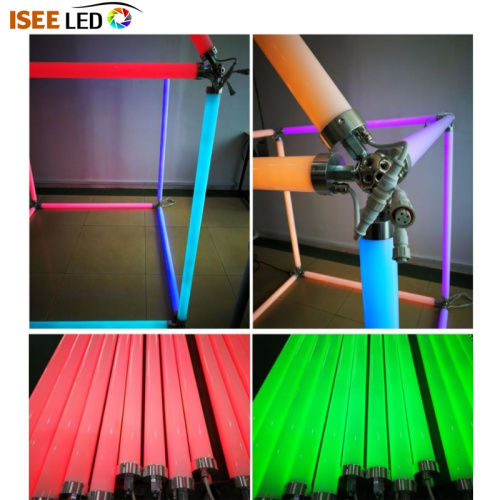 Tubo de suspensão 3d LED RGB compatível com Madrix DMX