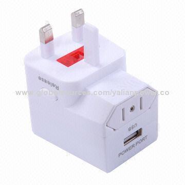 High quality worldwide travel adapter with USB, for tourist trade