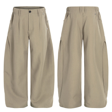 Men's Wide Leg Pleated Pants