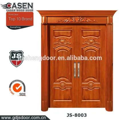 China design custom solid wood door for home decoration