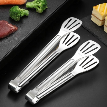 9/12 Inch Steak Bread Meat Cooking Tongs 304 Stainless Steel Food Tongs - Kitchen Accessories
