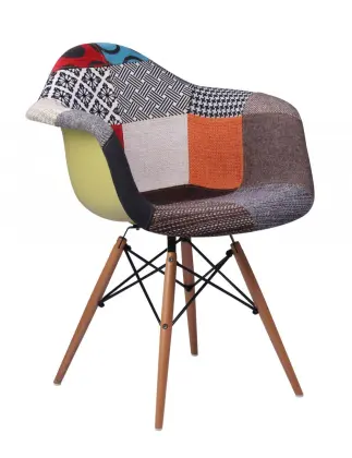 eames daw patchwork upholstered chair replica
