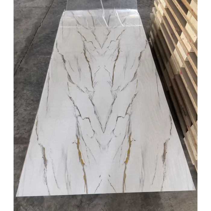 UV được chữa khỏi tấm đá cẩm thạch bề mặt bền cao cho tủ tường bàn