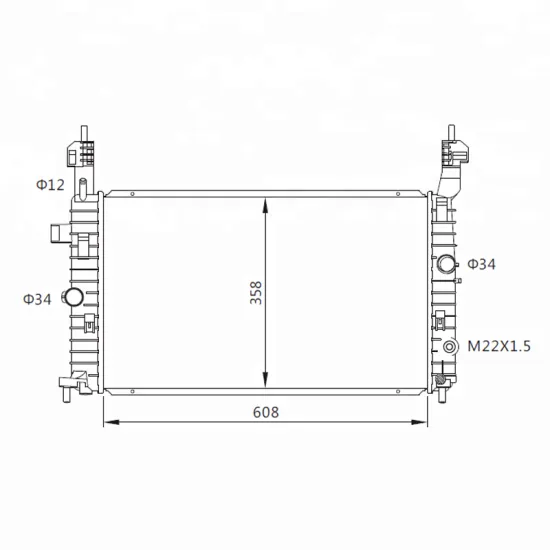 OPEL MERIVA A'03- Auto Radiator MT OEM 1300252/1300253/1300413/1300496