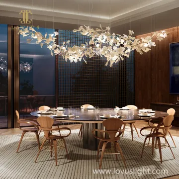 Creative colorful flowers shape customized restaurant lobby crystal luxury chandelier pendant light
