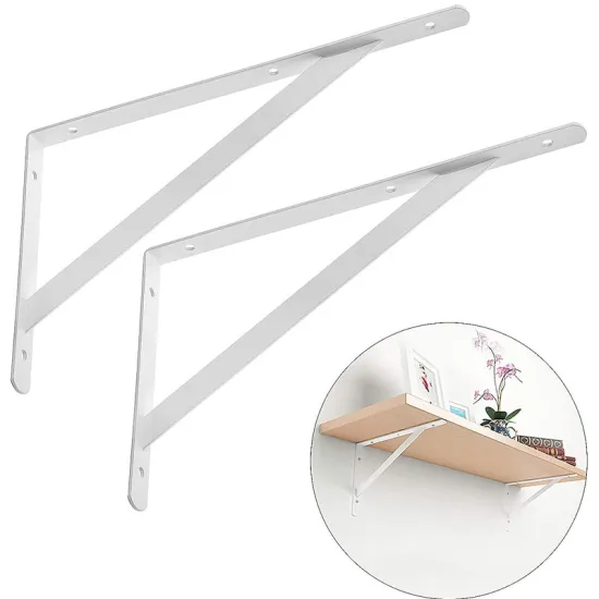 Zhixin Heavy Duty Metal Shelf Bracket: Kitchen Wall Bracket, Metal Triangle Table & Bench Bracket
