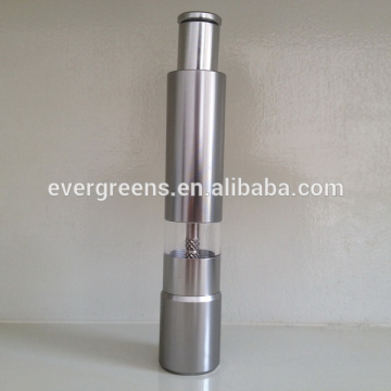 Hot sale thumb push pepper grinder, salt and pepper mill