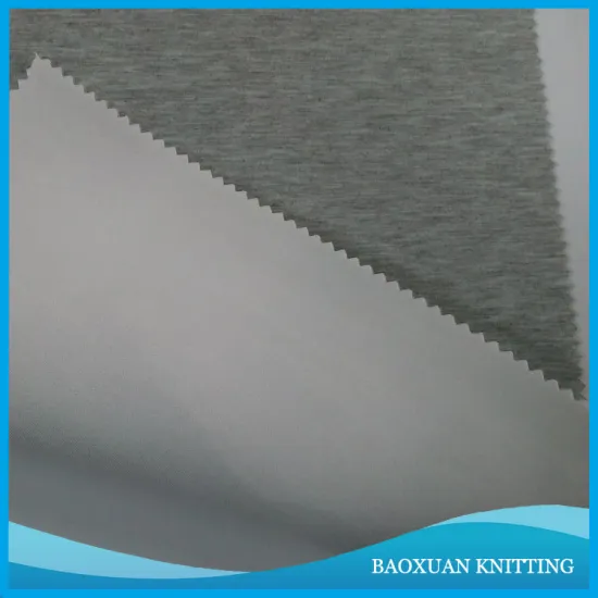 48%polyester 43%rayon 9%SP grey Scuba fabric