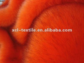 XCl 2012 beautiful Plush 100% acrylic fibers faux /fade /imitation fox fur fabric