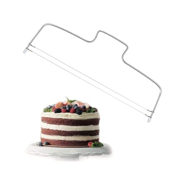 Adjustable Stainless Steel Layer Cake Cutter and Leveler - Eco-Friendly Baking Tool
