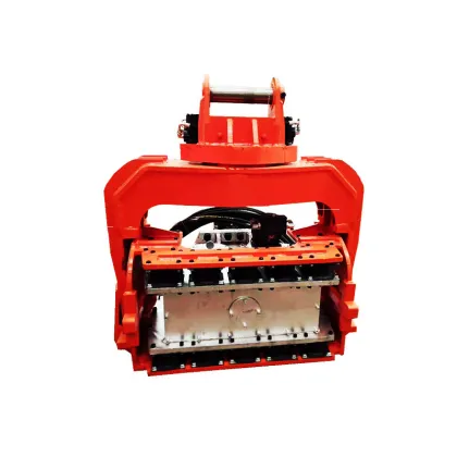 Volvo Excavator Mounted Hm-Pd450 Pile Driver Trench Steel Pile for Construction Foundation