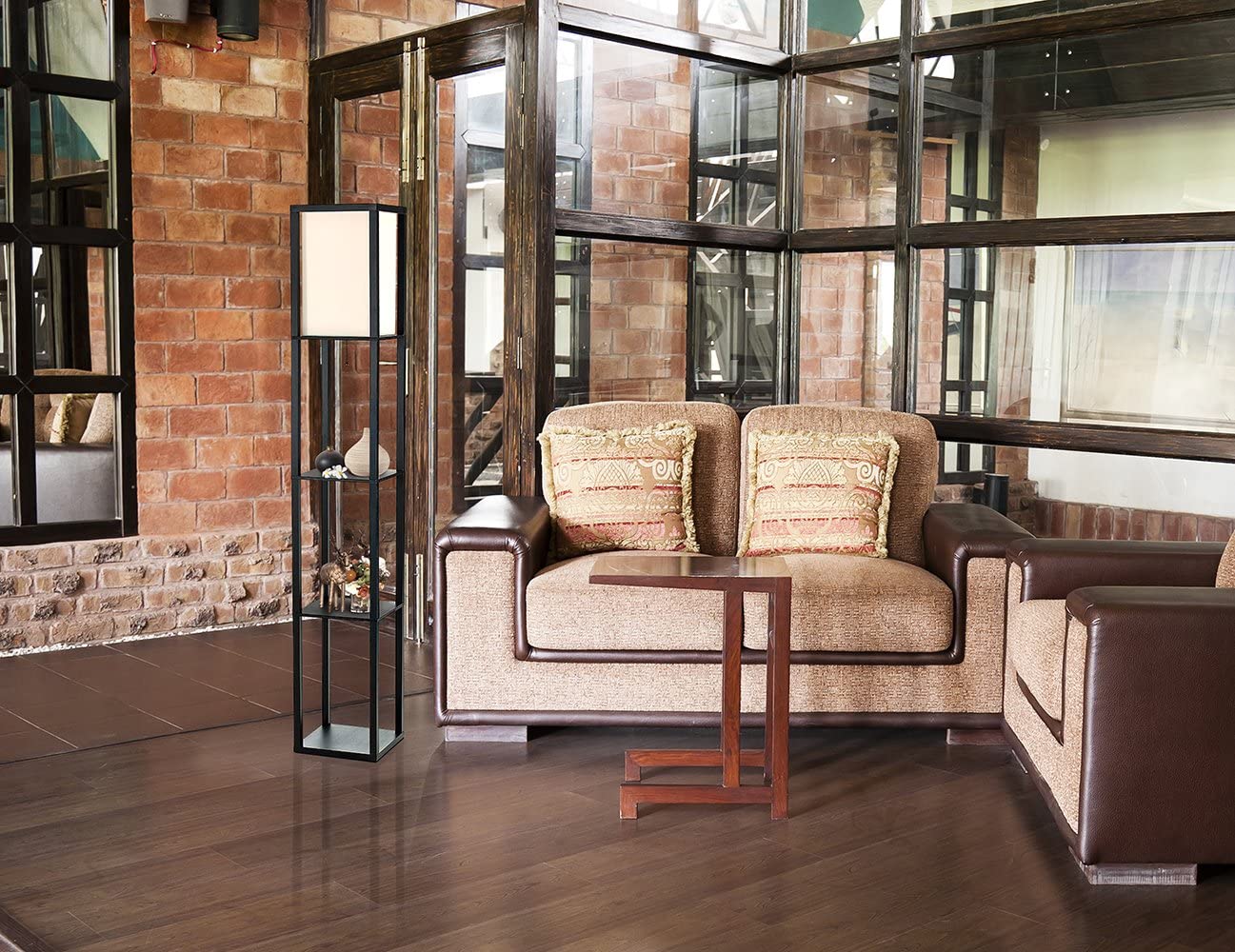 F002 MDF shelf floor lamp (6)