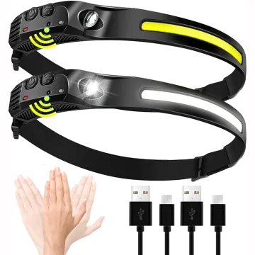 LED Waterproof Rechargeable COB Headlamp with 230° Wide Beam for All Perspectives