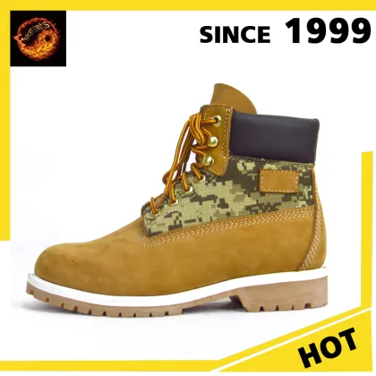 Wholesale Work Boot Brown Leather Safety Shoes With Steel Toe