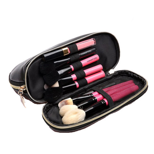 Small PU Leather Women Makeup Cosmetic Pouch Bag