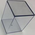 Plast enkel kvadratisk transparent förvaringslåda