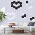 3D -Hexagon Polyester Akustikpanel Dekorative Nadelbrett