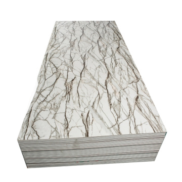 Pannelli a parete in marmo in PVC resistenti ai raggi UV più venduti per decorazioni d'interni contemporanea