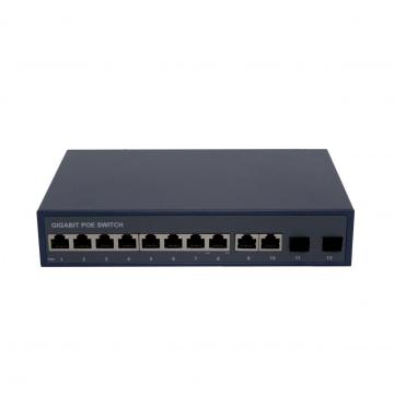 POE Switch 8 Ports 2 RJ45 2 SFP