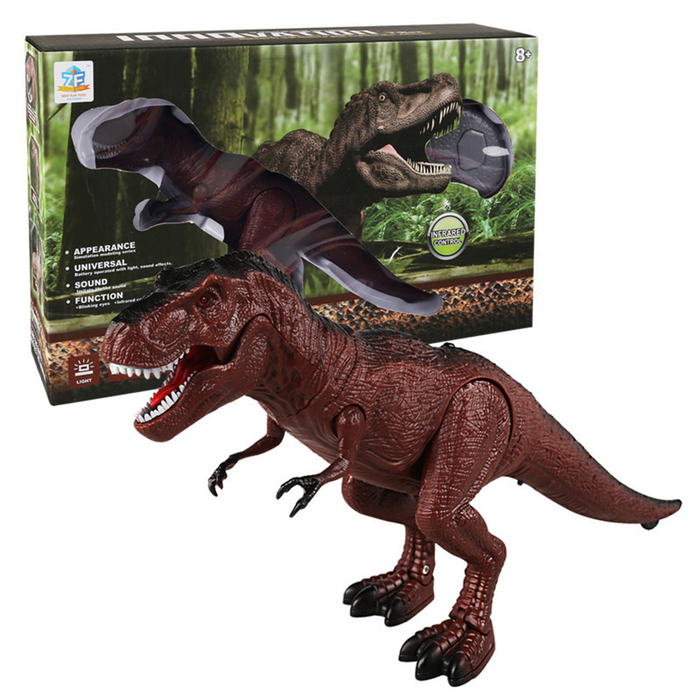 Hot Selling Moving Walking Roaring Dinosaur Remote Control Electronic Light Sound Kids Toy Halloween Gifts