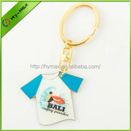 promotional metal T-shirt shaped key chain