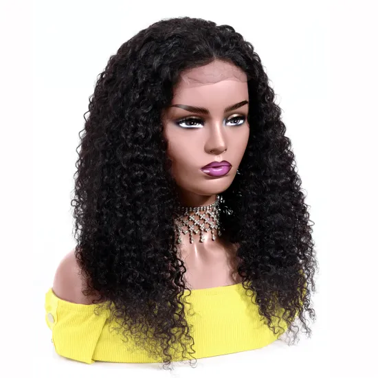 2019 Fall Season Sale Virgin Hair Kinky Curly Lace Wig 10A Grade Cambodian Cuticle Aligned Virgin Hair Curly Human Hair Wig