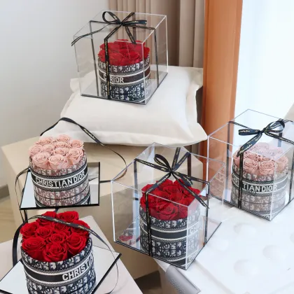 Forever Roses: Real Preserved Rose Gift Box - Romantic Valentines Gifts