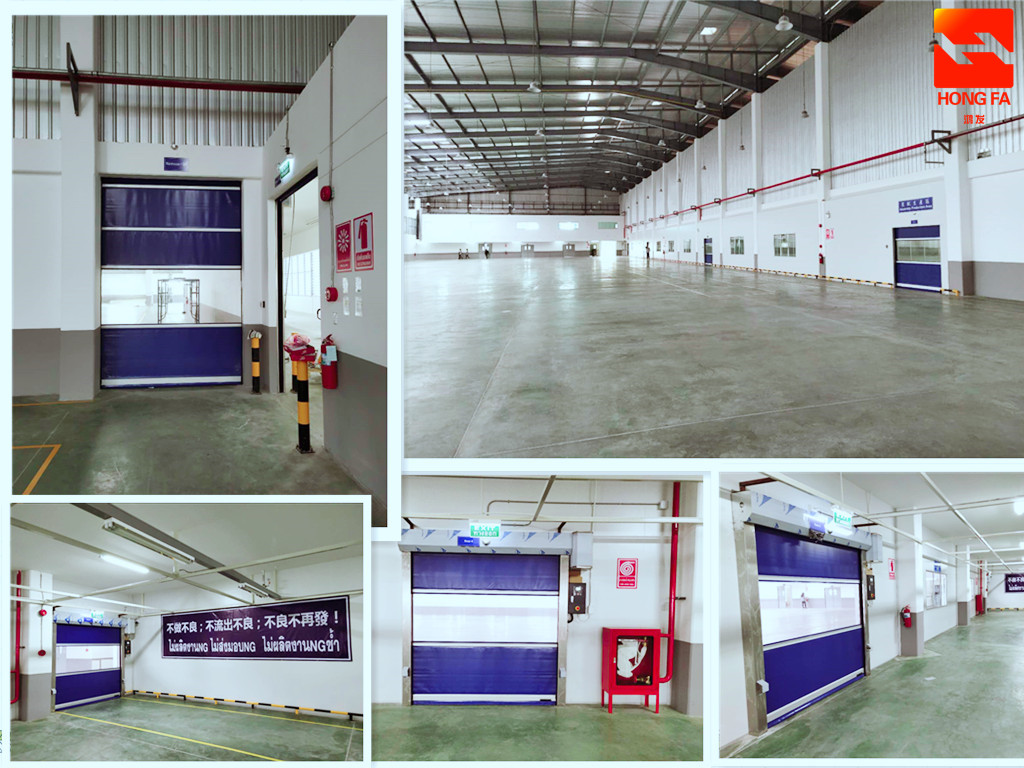 Automatic Industry PVC High Speed Rolling Shutter Door