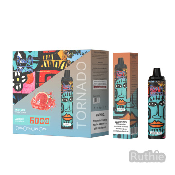 Bluesour raspberry RandM tornado Vapes 6000