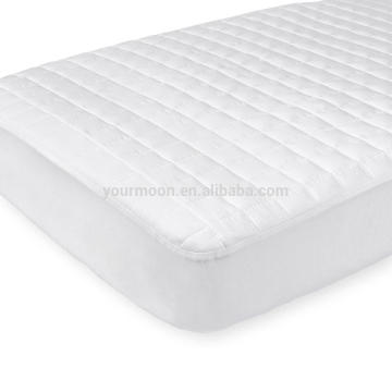 Waterproof pure cotton quilted baby crib mattress protector/cover