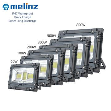 Remote Control RGB IP67 LED Solar Flood Lamp - 60W to 800W