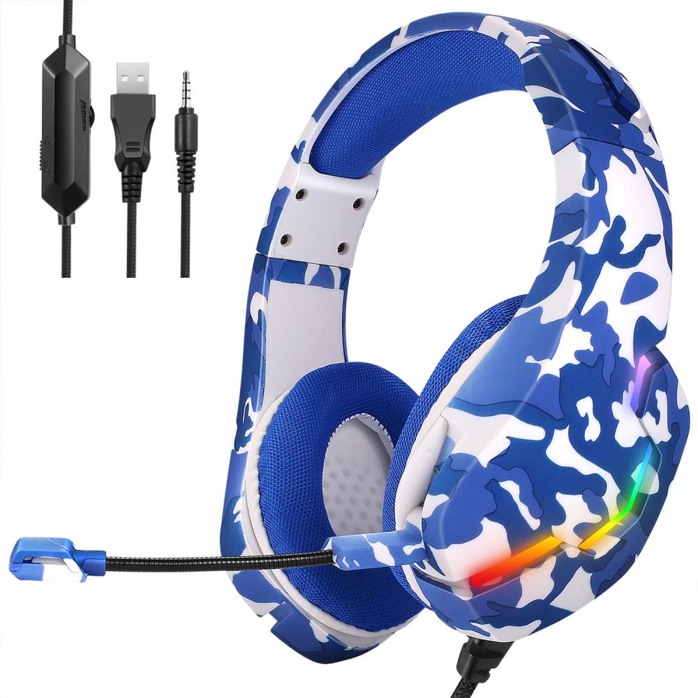 Casque de jeu USB Super Bass de 3,5 mm