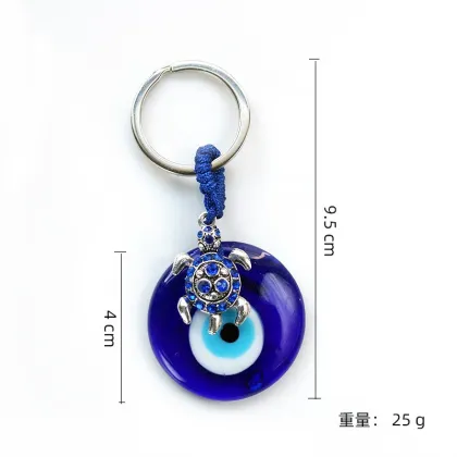 Metal Evil Eye Keychain