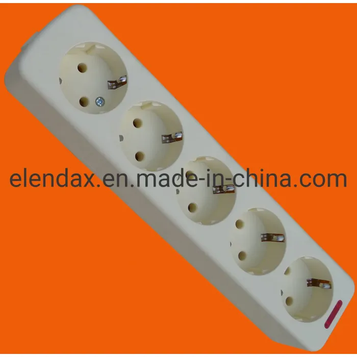 Kabel Listrik Ekstensi 6 Arah Gaya Eropa E5006E