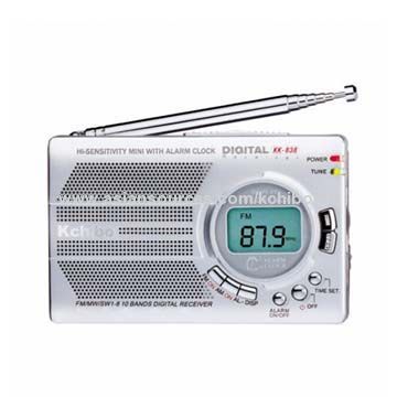 FM/MW/SW 1-8 10-band New High-sensitivity Digital Display Radio with Alarm Clock