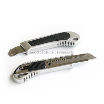 OEM bloqueable del empujador del cuchillo para uso general liso multifuncional de la aleación de aluminio de la hoja deslizante
