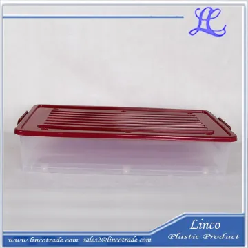 Durable Plastic Storage Box With Lock And Wheel