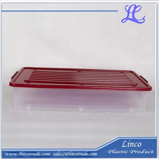 Durable Plastic Storage Box With Lock And Wheel